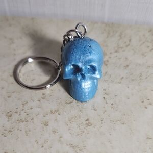 Skull Keychain ( blue )